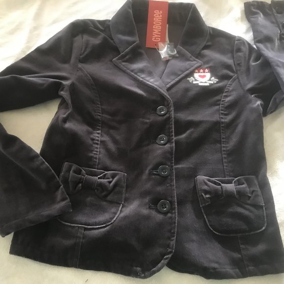NWT gymboree School girl rock velvet blazer coat 9